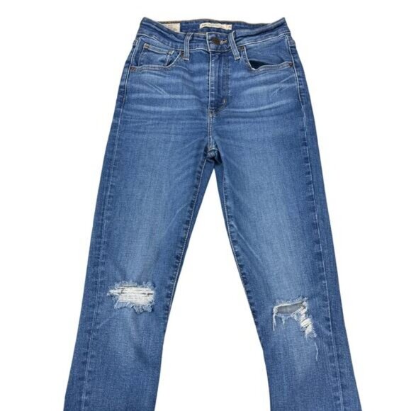 LEVI'S Premium 721 High-Rise Skinny Jeans Sz 25 Cassandra Says - Picture 5 of 10